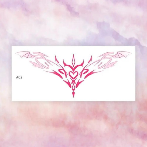 10pcs Waterproof Pink Succubus Totem Tattoo Stickers for Women – Fake Set. - Picture 24 of 26