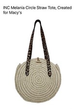 inc international concepts Staw tote Xbody Made exclusively For Macy?s  NWT