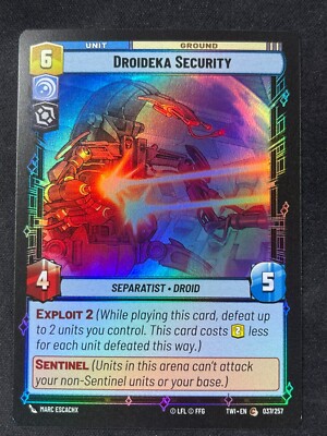 Star Wars Unlimited - x3 Droideka Security Foil 037