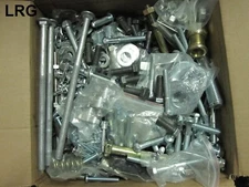 60LB Mixed Lot of Bolts, Nuts, screws Washers many types, sizes and styles