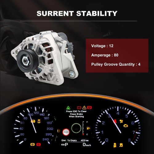 Alternador para Hyundai Accent Elantra Matrix Coupe 1,5 L 1,6 L 2,0 L 2000 2001 2002 - Imagen 3 de 16