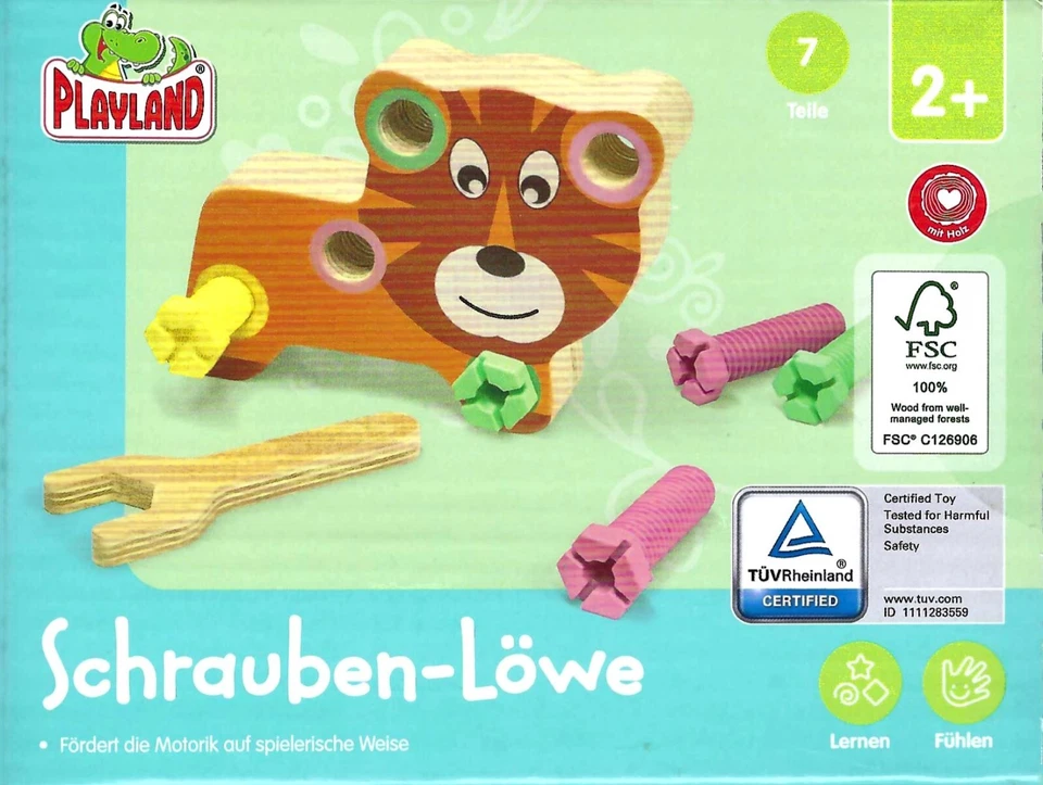 Playland - "Schraubenlöwe" 7teilig ab 2 Jahren - Neu & OVP