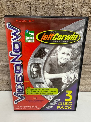 The Jeff Corwin Experience - VideoNow 3 Disc Pack Animal Planet RARE