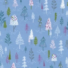 Robert Kaufman  SRKF-21753-61 Periwinkle Winter Days  Flannel Fabric BTY