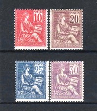 FRANCE STAMP TIMBRE N° 112 / 115 " MOUCHON SERIE TYPE I 1900" NEUFS xx TTB  R454