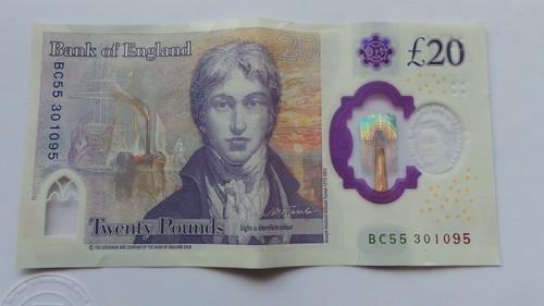 LUCKY £20 NOTE TURNER ZWANZIG PFUND GEBURTSTAG 30 10 95 OKT 30. 1995 - Bild 6 von 12
