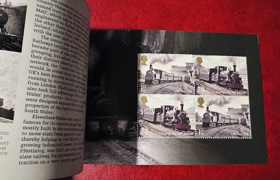 Libro de estampillas DY9 2014 Prestige locomotoras clásicas del Reino Unido COMPLETO Foto 4 de 4