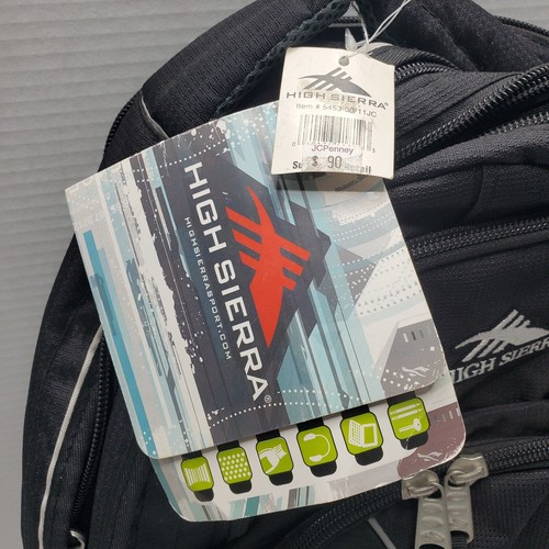 High Sierra Swerve 5453 Computer Laptop Backpack Bag Black NWT 19"x13"x7.75" - Picture 2 of 9
