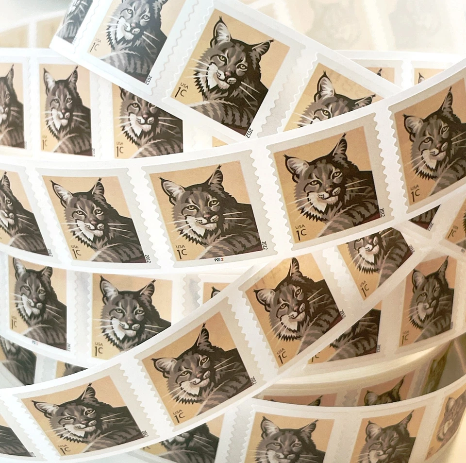 US # 4672 1c BOBCAT WILDLIFE (2012) - 50 Stamps / Coil Single Strip includes PNC - Image 4 of 4