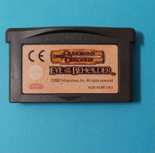 Chariot Donjons and Dragons Eye of the Beholder Nintendo Gameboy Advance uniquement - Photo 1/2