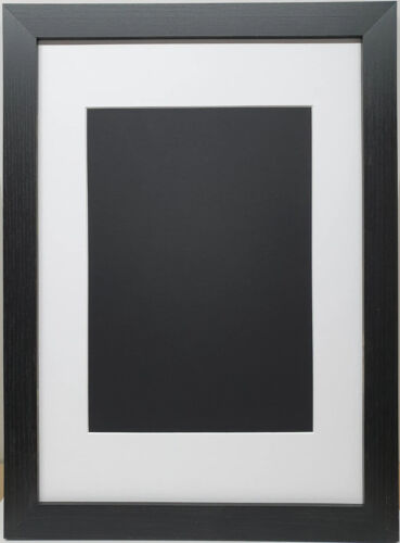 Black Photo Frames With Mounts Flat Picture Frames Art Poster Frames A1 A2 A3 A4 - Picture 2 of 11