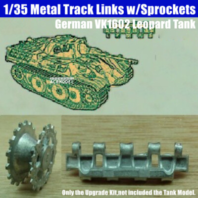 1/35 German VK1602 Leopard Tank Metal Tracks&Drive Sprockets Upgrade Fits Dragon