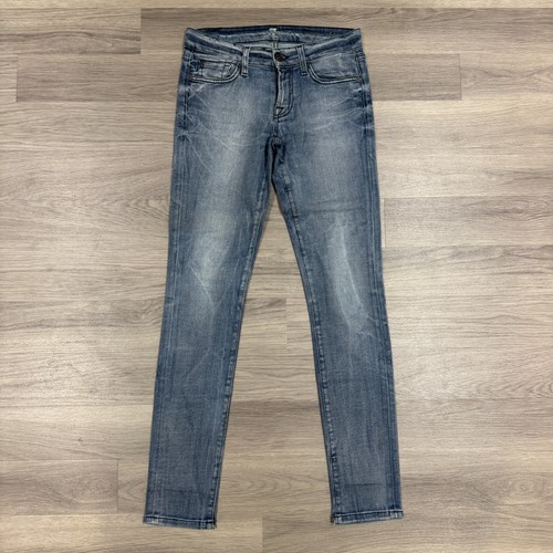 7 For All Mankind Jeans Womens W28 L31 Light Blue Denim Roxanne Skinny Fit - 第 1/11 張圖片