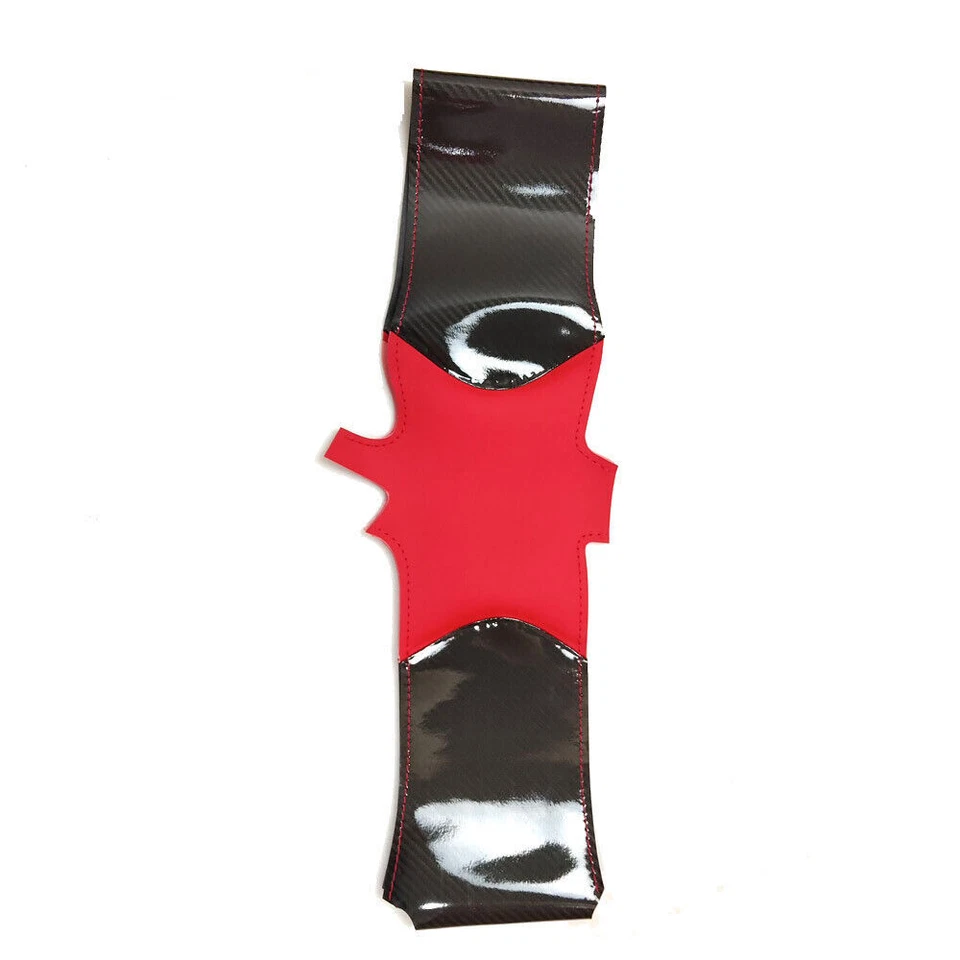 Carbon Fiber Red PU Leather Steering Wheel Hand Sewing Wrap For Tesla Model S/X - Image 2 of 4