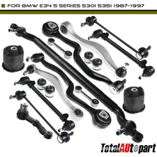 16Pcs Front Suspension Control Arm Tie Rod Ball Joint Kit for BMW E34 525i 530i