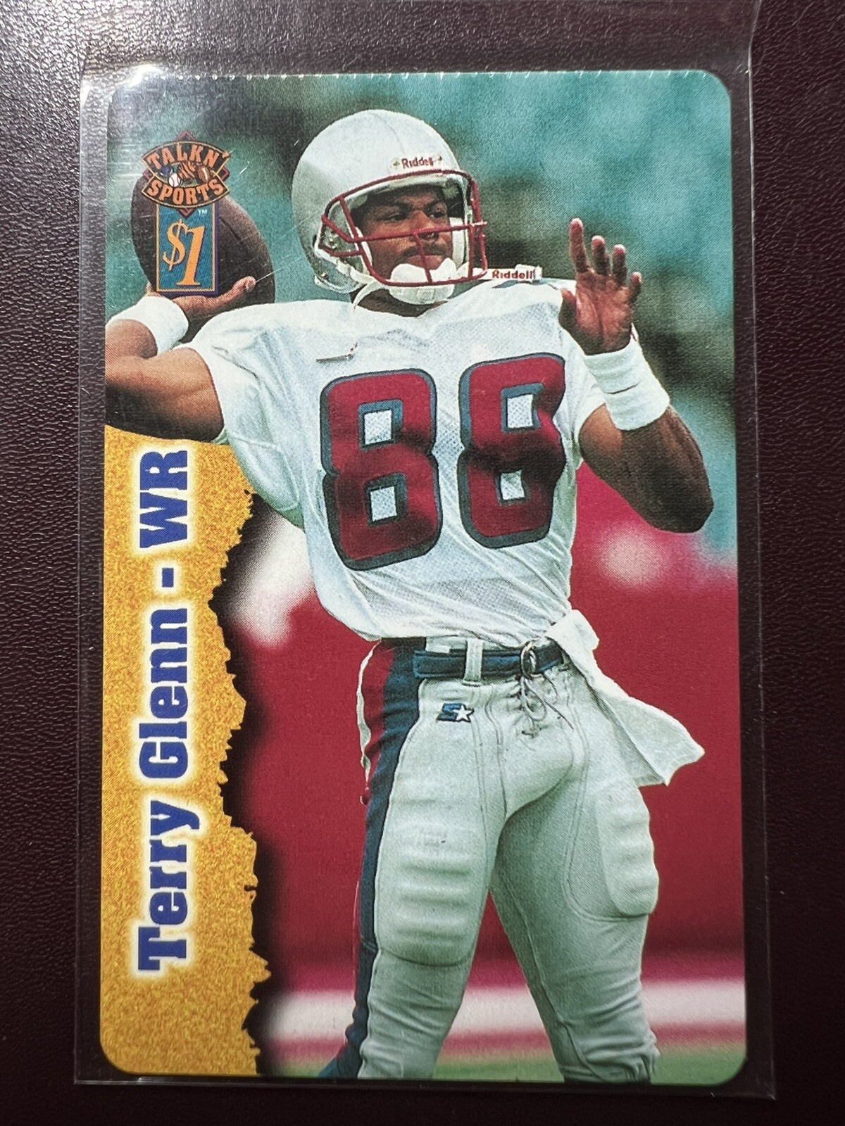 1997 Score Board Talk N' Sports - Phone Cards $1 #9 Terry Glenn