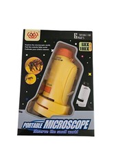 Mini Portable Microscope 60X-180X LED for Kids Scientists Explore the Small Worl