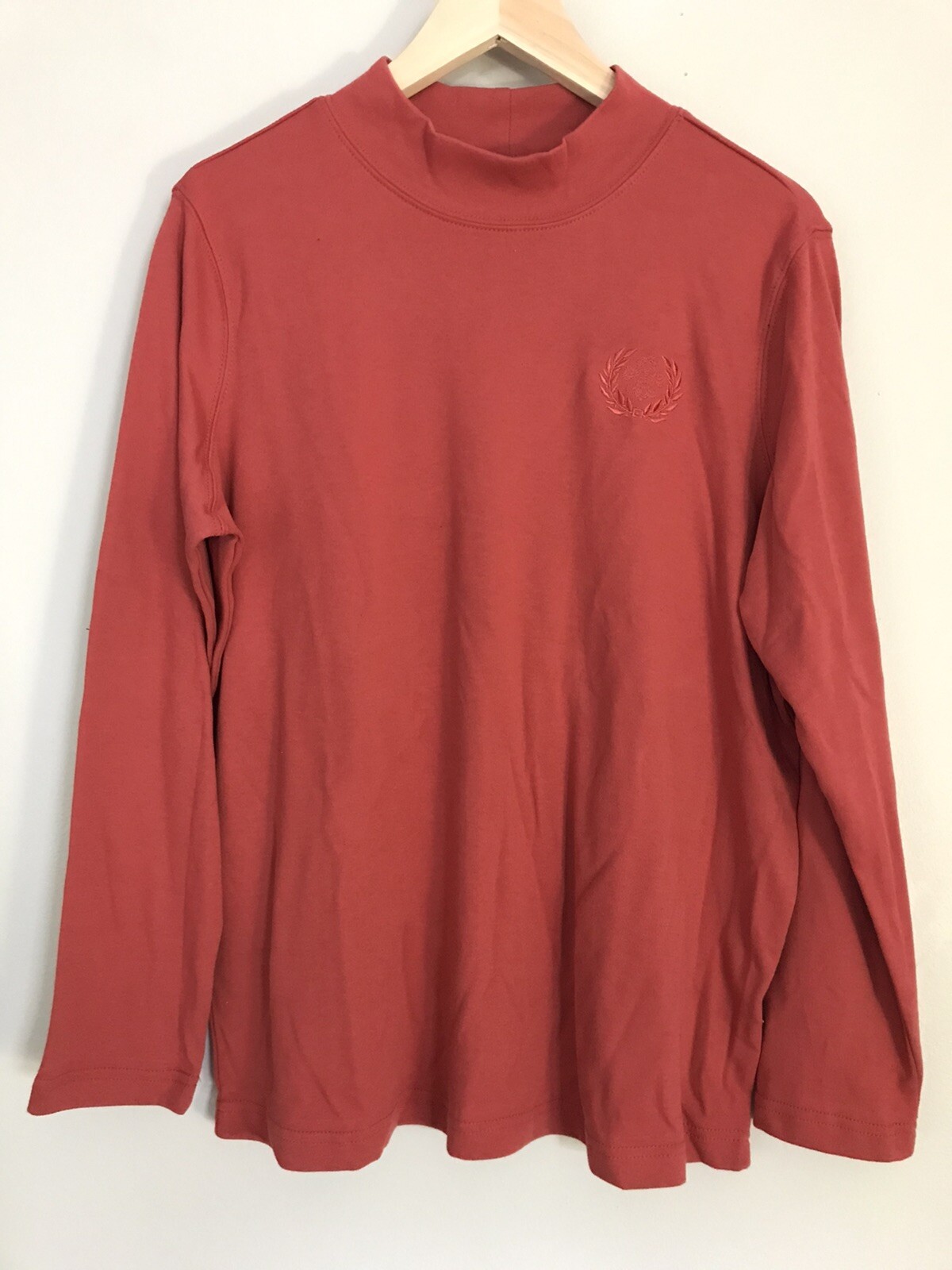 Blair Orange Mock TurtleNeck Size Large 