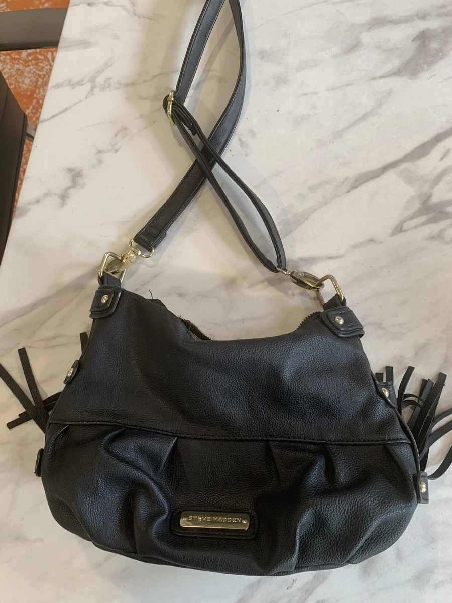Steve madden black and gold purse hotsell