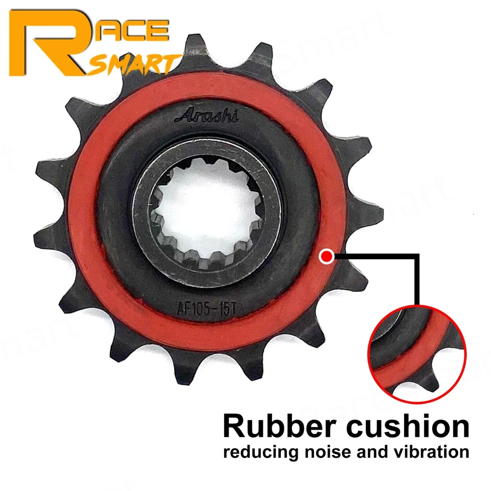 Piñón delantero trasero 525 Pitch 15T 42T para Honda CB600F CB650F CBR650F 2014-2018 Foto 4 de 4