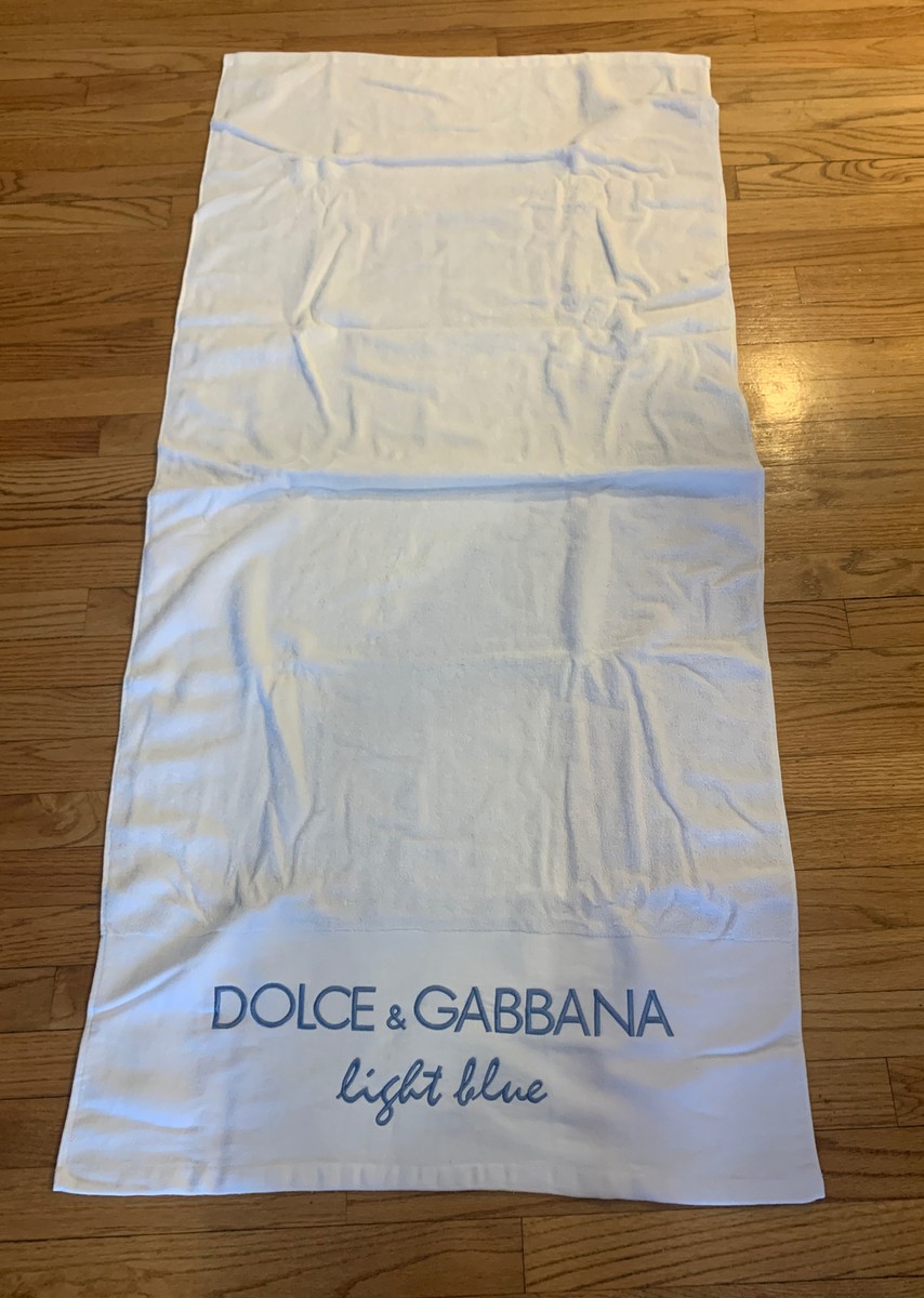 Beautiful DOLCE & GABBANA - light Blue - White Beach Towel