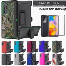 For Samsung Galaxy Note 20 20 Ultra 10+ Plus 9 8 Defender Shockproof Case W/Clip