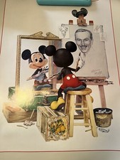 Walt Disney World Mickey Mouse Self Portrait Poster Print Charles Boyer 1989
