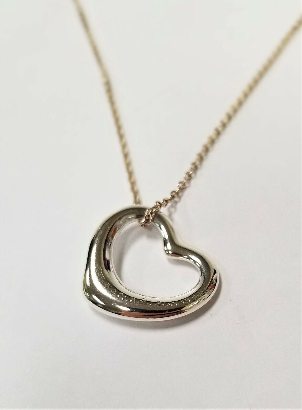 ラッピング不可】 Tiffany&co. Open heart necklace ネックレス - www