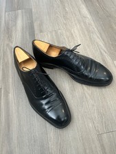Church's Custom Grade Men's Black Leather Oxford Cap Toe Brogue Dress Shoes