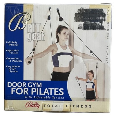 Bally Total Fitness Door Gym For Pilates Adjustable Tension Vtg 2004 Complete!