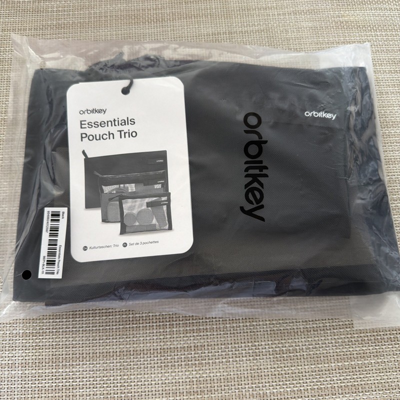 Orbitkey Essentials Pouch trio NWT Black
