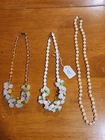 Vintage Costume Jewelry / Lot of 3 / New Condition / beads / colorful