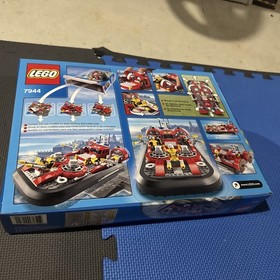 LEGO City 7944 Fire Hovercraft Ship Emergency Rescue Water Retire Sealed Rare
