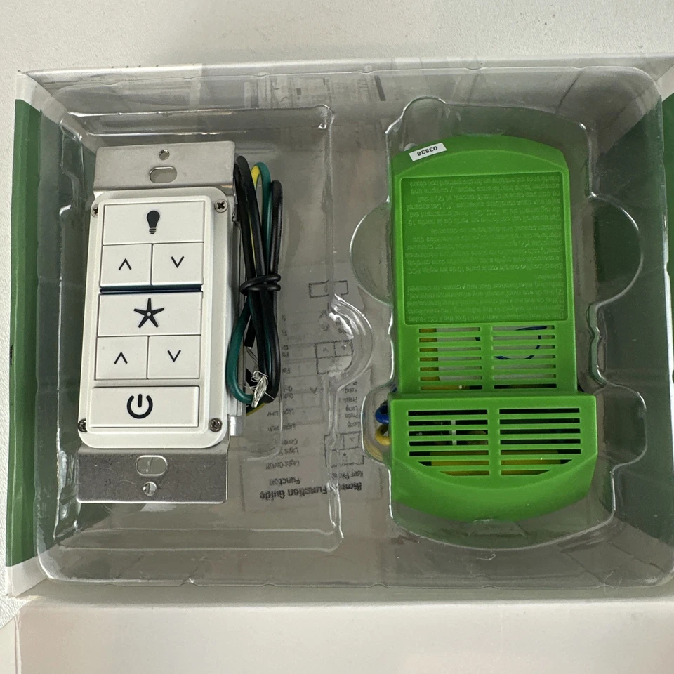 全新 Hunter 吊扇 遥控墙面控制 99771 适用于大多数吊扇 — 第 2/4 张图片