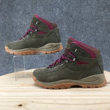 Columbia Newton Ridge Plus Waterproof Boots Womens 8 Suede Olive BL4552-215