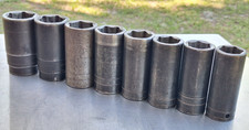 Snap On 8-pc 6pt 12 Dr Large Metric Deep Impact Socket Set 25-36mm Axle Nut Snap On 8-pc 6pt 12 Dr Large Metric Deep Impact Socket Set 25-36mm Axle Nut