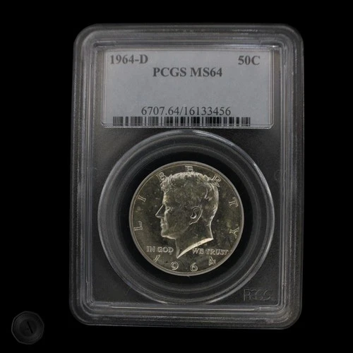 1964-D Kennedy Half Dollar 50C PCGS MS64 -E0102