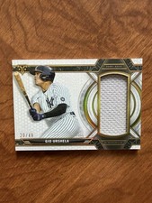 2021 Topps Triple Threads Single Jumbo Relic /48 Gio Urshela SJR-GU Game Used SP