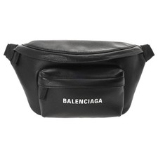 Balenciaga Everyday Black Leather Belt Bag Authentic