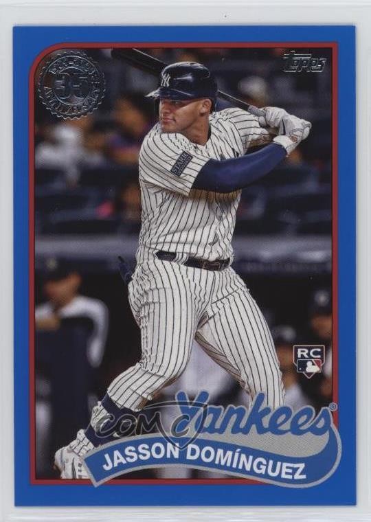 2024 Series 2 1989 Topps Baseball Blue Jasson Dominguez DomÃnguez #89B2-41 03lu