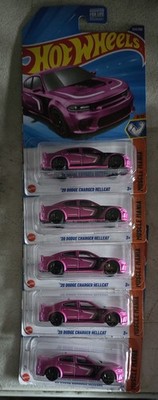 Hot Wheels 2020 Dodge Charger Hellcat P Case 9/10 Muscle Mania Non-STH Lot Of 5