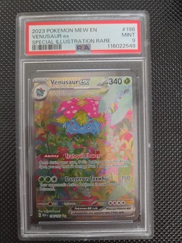 PSA 9 Venusaur ex #198 Special Illustration Rare 2023 Pokemon 151 Mew EN SIR
