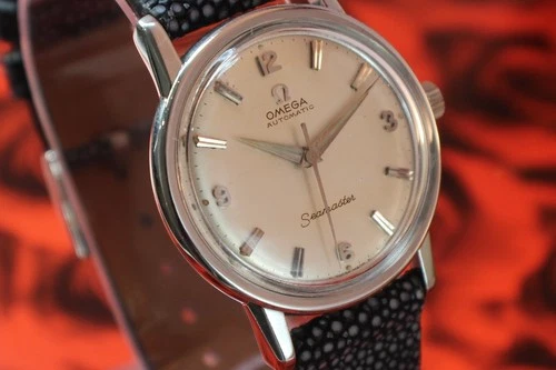 GENTS OMEGA SEAMASTER-SILVER-AUT-CAL552 CiR.60-ORIGINAL100%-DIAL VINTAGE CLASSIC