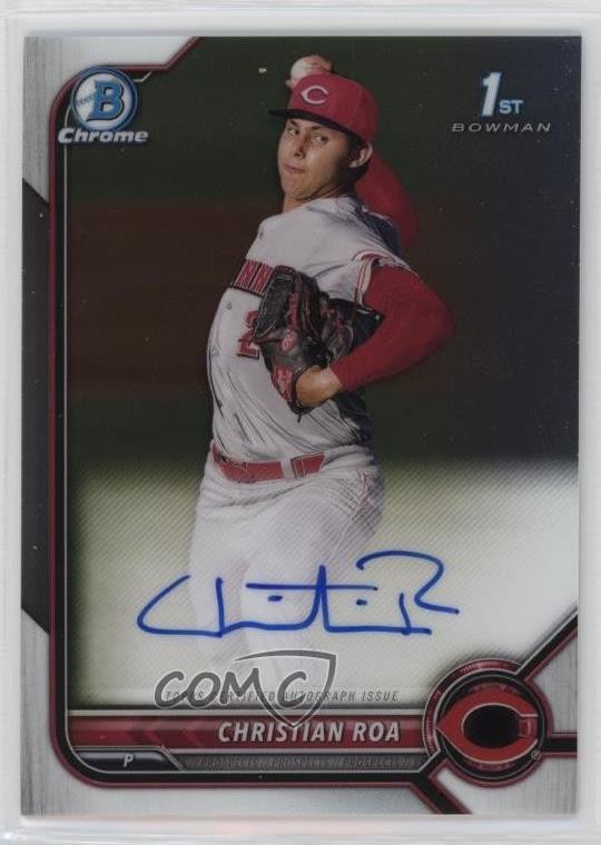 2022 Bowman Chrome Prospect Auto Christian Roa #CPA-CRA Auto 0nr3