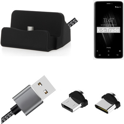 Ladestation für Cubot Max + USB-Typ C u. Micro-USB-Adapter