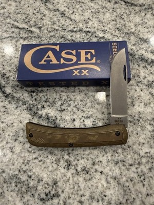 Case XX Crossroads Sodbuster Jr Pocket Knife - Brown Green Laminate S35VN Steel