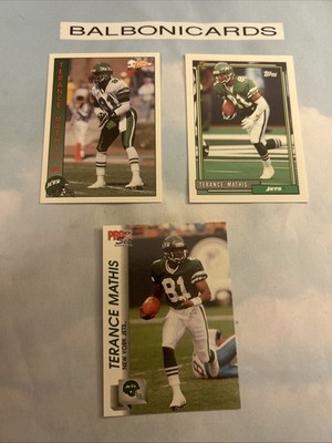 Terance Mathis 3 Card 1992 Lot! Pro Set Topps Eagles Falcons NM+ Free Shipping!