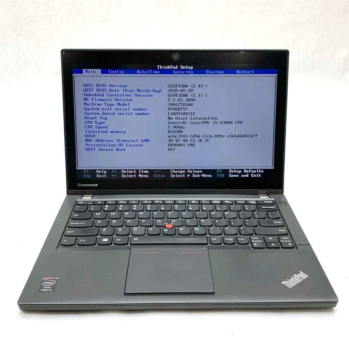 Lenovo ThinkPad X240 Intel Core i5 4th Gen. PC Laptops & Netbooks