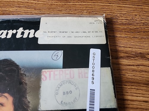 Paul McCartney 'McCartney' 1971 UK (3U 4U) BBC Gramophone library LP vg+ cond - Bild 7 von 11
