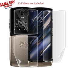 3in1 Full Coverage Hydrogel Soft Flim Screen Protector f Motorola razr 4G (2019)